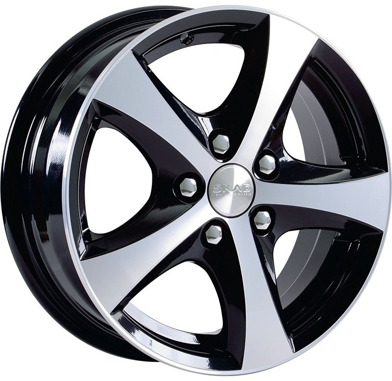 SKAD Уран-2 5.5x14/5x114.3 D67.1 ET35 4 диска черный, серебристый купить,440000