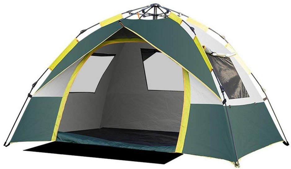 Палатка CAMPING Gear кемпинговая 3-местная зеленый