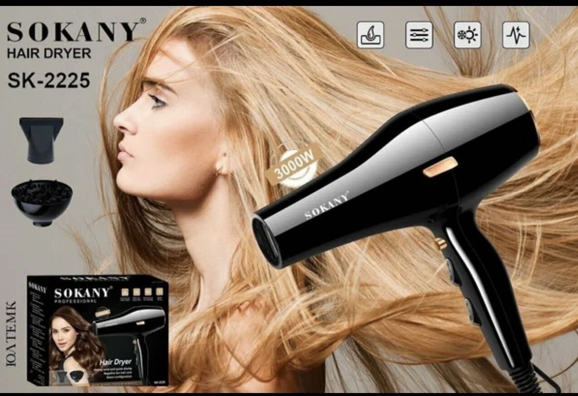 SOKANY SK-2225 фен черный