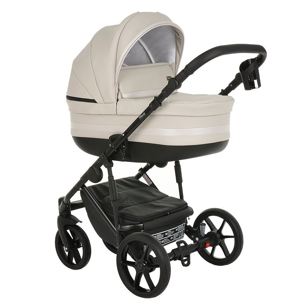 Коляска 2в1 Pituso Luna Кожа Light Silver  купить,NaN
