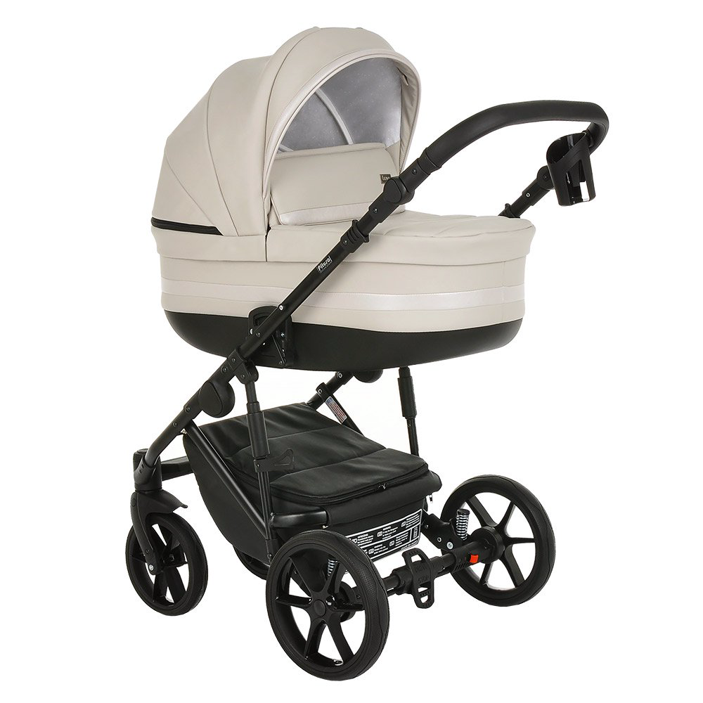 Коляска 2в1 Pituso Luna Кожа Light Silver  купить,NaN