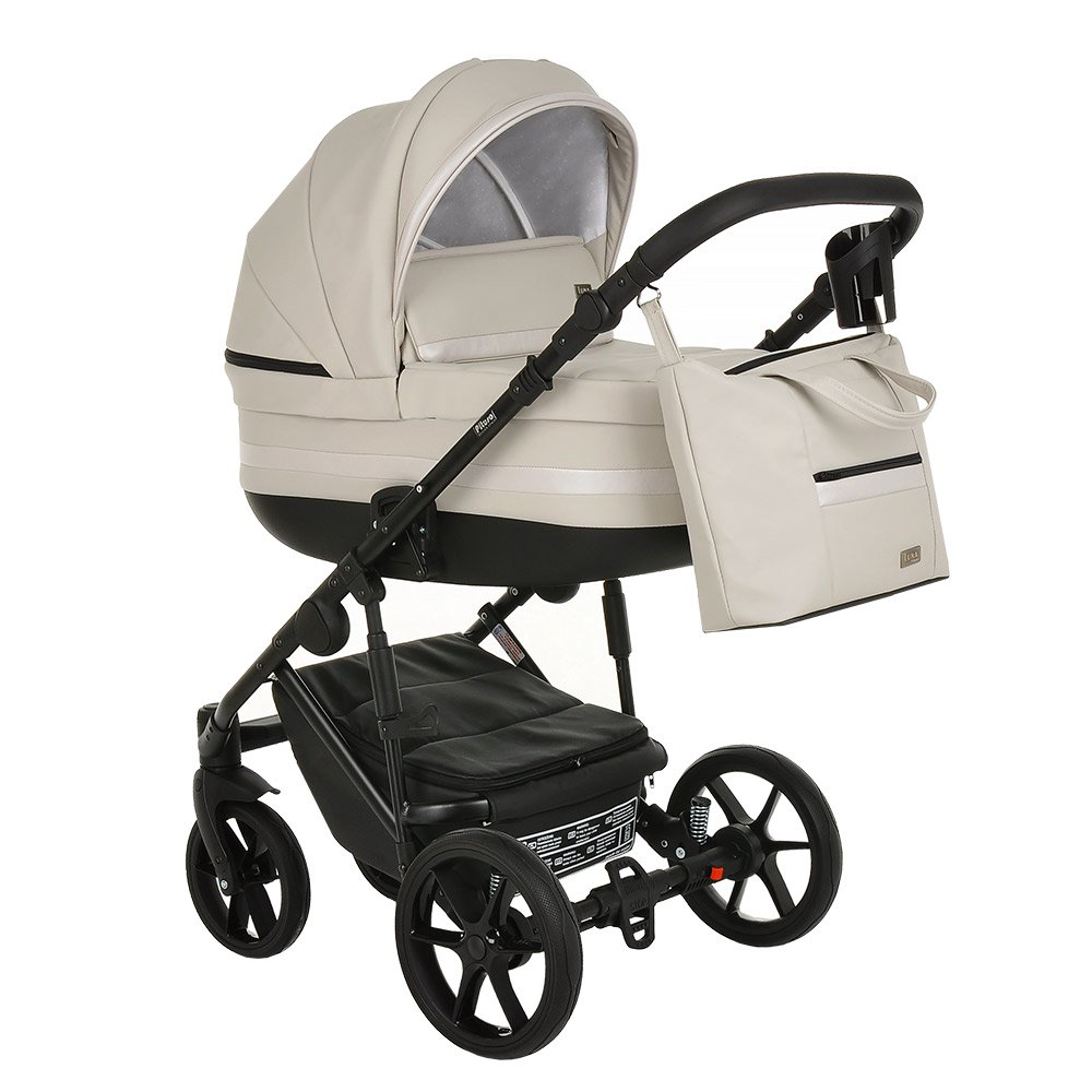 Коляска 2в1 Pituso Luna Кожа Light Silver  купить,NaN