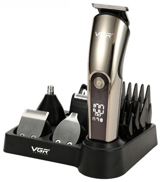 VGR Professional машинка для стрижки V-107 серебряный
