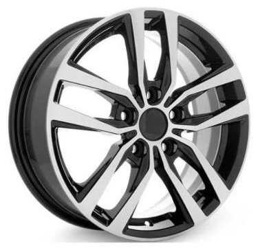 Вектор B214 6x16/5x114.3 D67.1 ET43 4 диска черный, серебристый купить,NaN