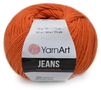 Моток YarnArt Jeans 85 терракот 160 м 50 г купить,NaN