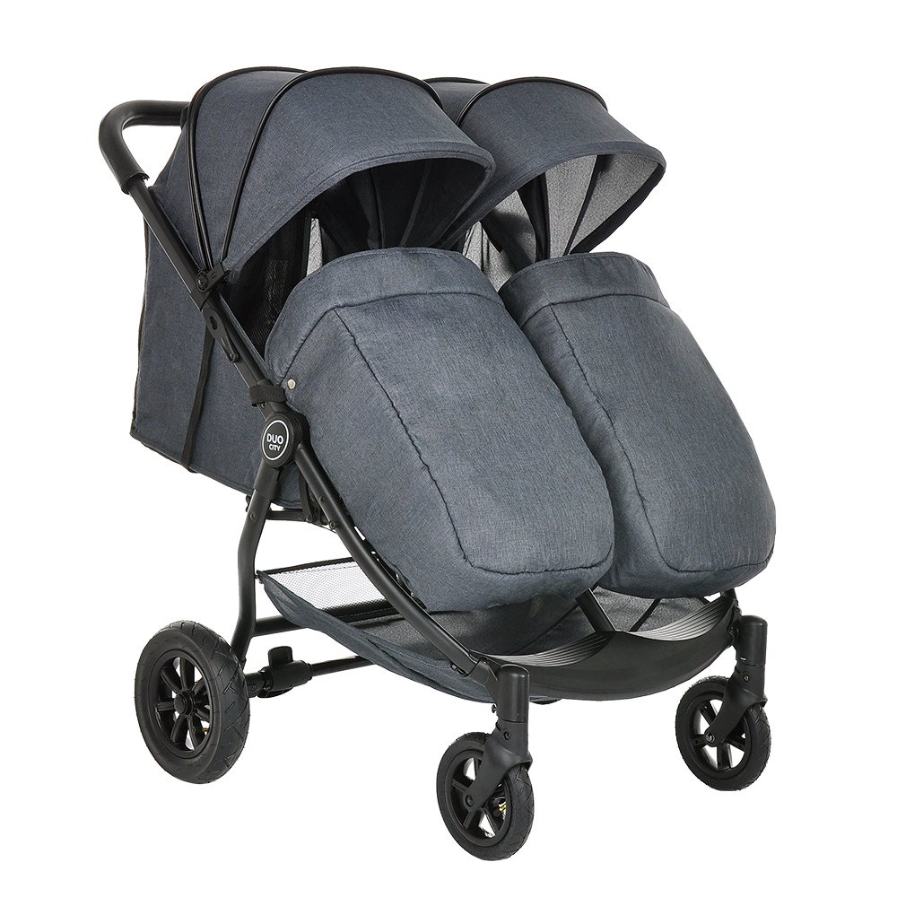 Коляска для двойни Pituso Duocity Air Black купить,NaN