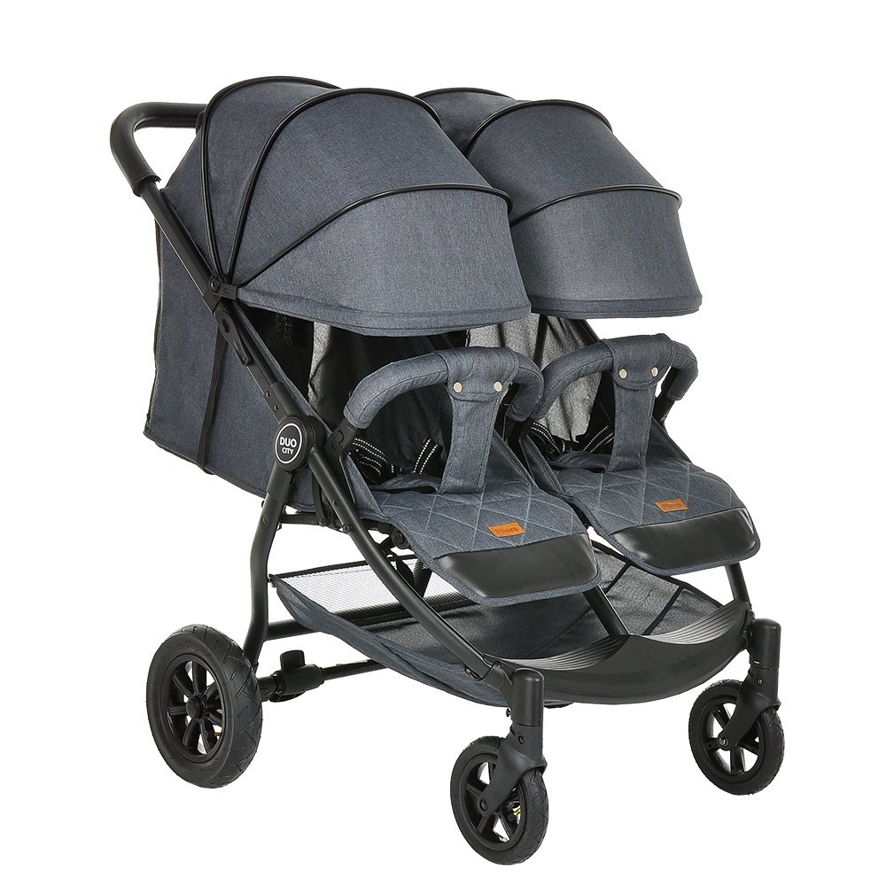 Коляска для двойни Pituso Duocity Air Black купить,NaN