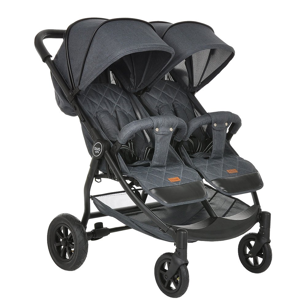 Коляска для двойни Pituso Duocity Air Black купить,NaN