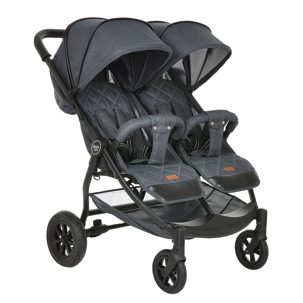Коляска для двойни Pituso Duocity Air Black купить,NaN