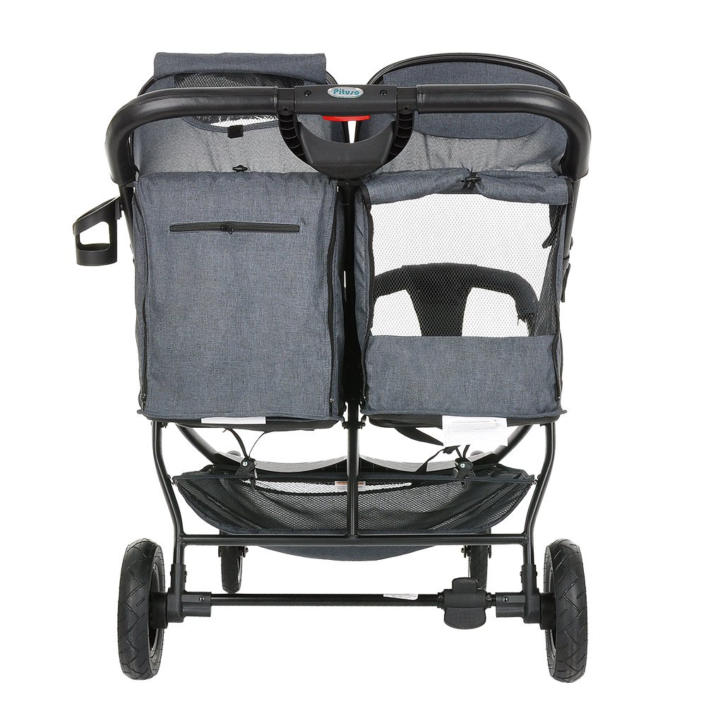 Коляска для двойни Pituso Duocity Air Black купить,NaN