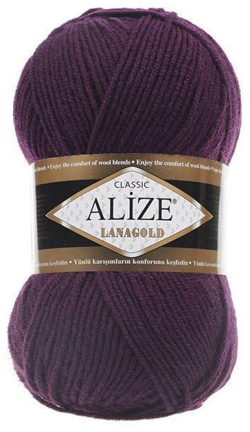 Моток Alize LanaGold Сlassic сливовый 240 м 100 г купить,NaN