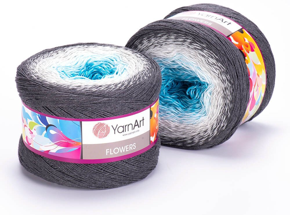 Моток YarnArt 251 серый бирюза 1000 м 250 г купить,NaN
