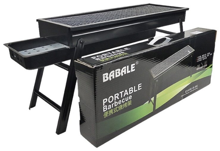 Мангал складной BABALE 22x60x33 см, сталь