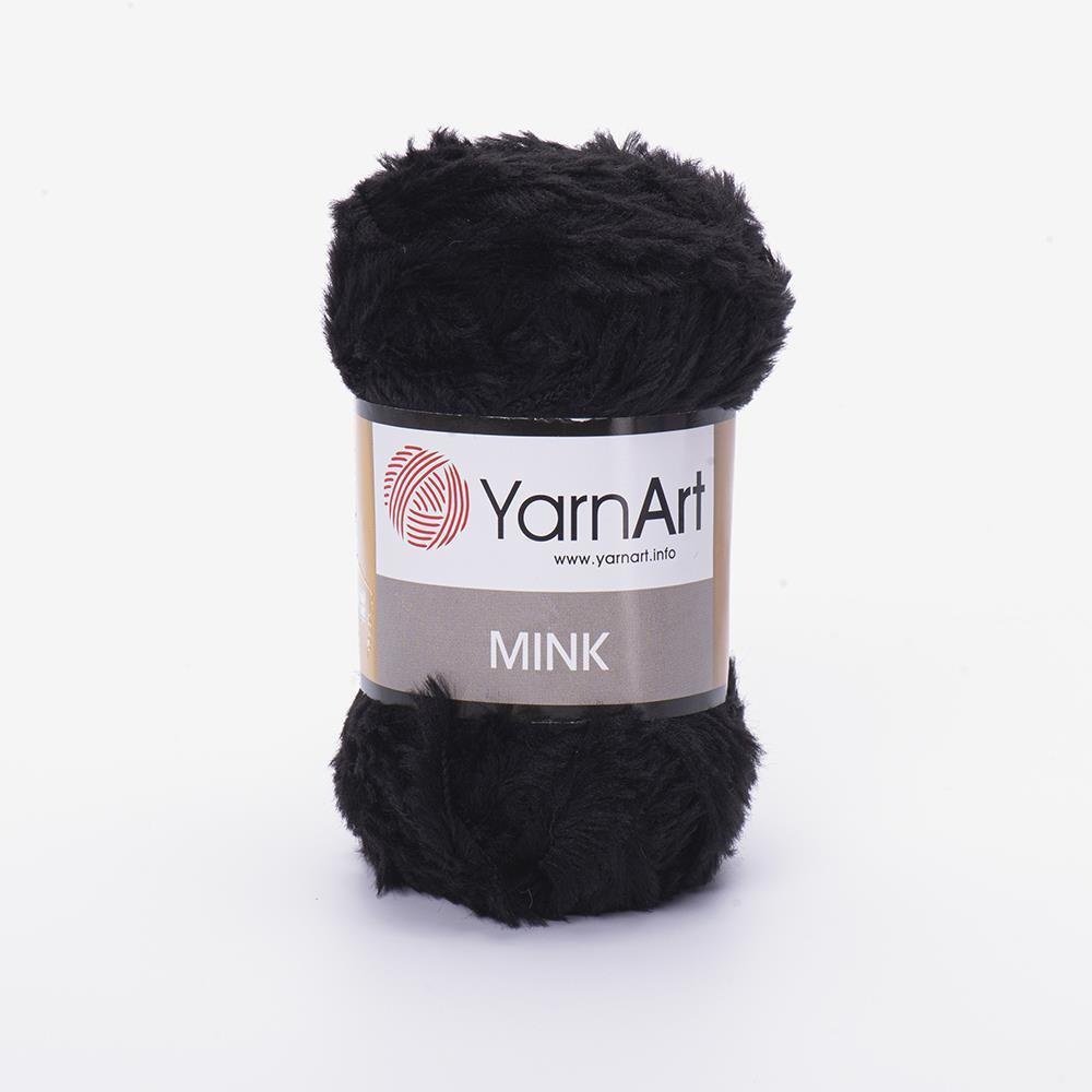 Моток YarnArt YarnArt Mink 346 черный черный 75 м 50 г купить,NaN