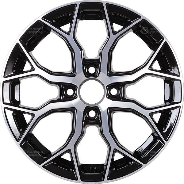 Venti 1419 5.5x14/4x98 D58.6 ET35 4 диска черный, серебристый купить,305000