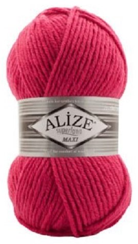 Моток Alize ALIZE SUPERLANA MAXI 798 яркая мальва 100 м 100 г купить,NaN