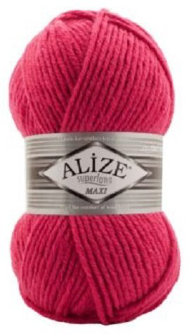 Моток Alize ALIZE SUPERLANA MAXI 798 яркая мальва 100 м 100 г купить,NaN