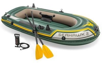 Надувная лодка Intex Seahawk 2 Set 68347NP зеленый