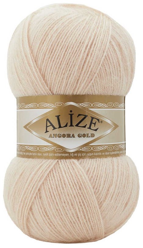 Моток Alize Alize ANGORA GOLD 841 песочно-бежевый 550 м 100 г купить,NaN