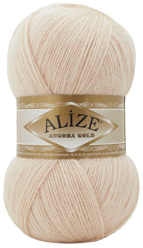 Моток Alize Alize ANGORA GOLD 841 песочно-бежевый 550 м 100 г купить,NaN