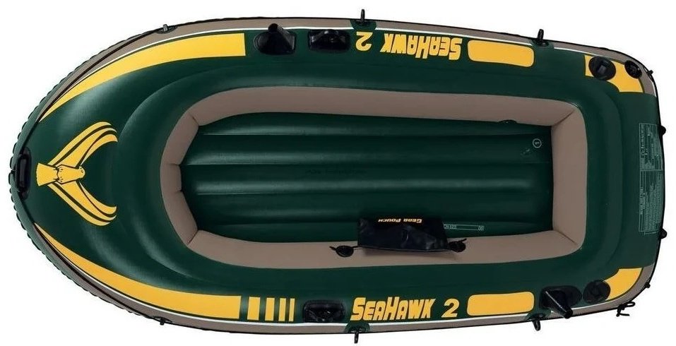Надувная лодка Intex Seahawk 2 Set 68347NP зеленый