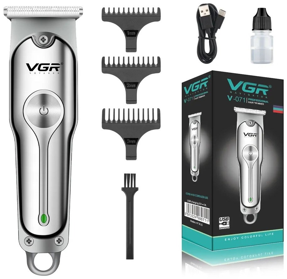 VGR Professional триммер V-071 серебряный