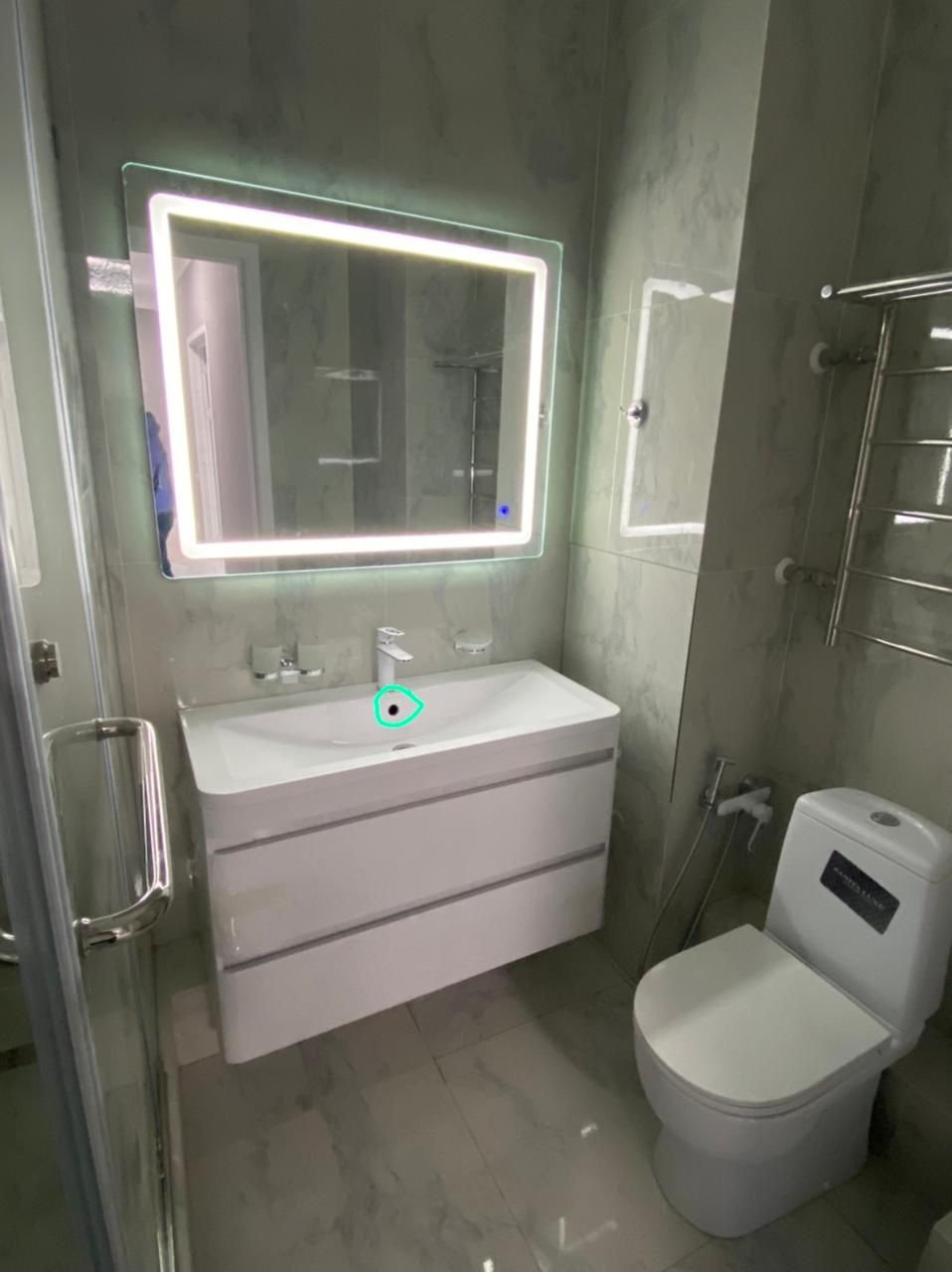 Зеркало настенное MIRROR 100x80 см купить,35000