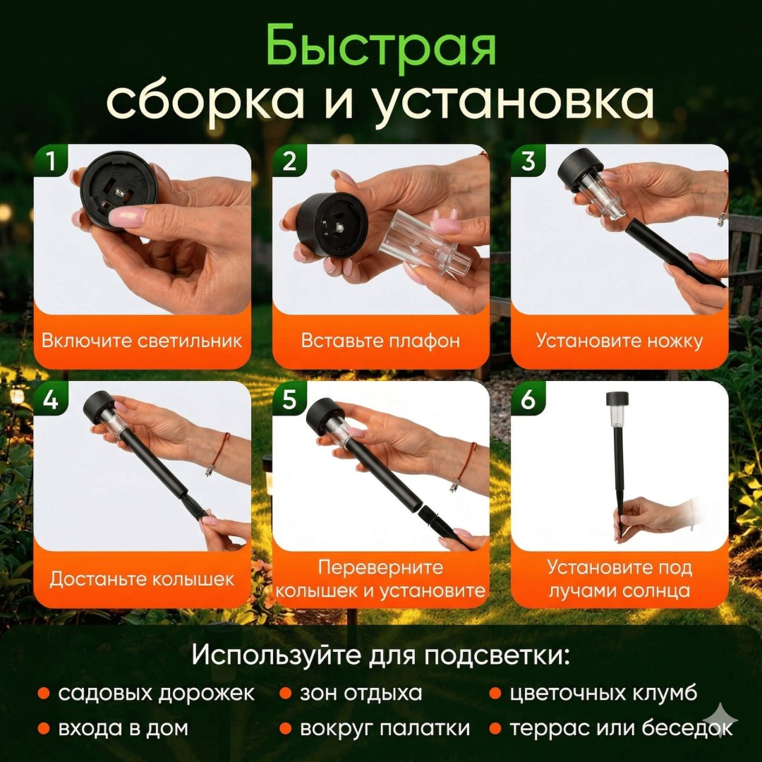 Уличный светильник в грунт / на штыре LED 0.05 Вт 30 см купить,10500