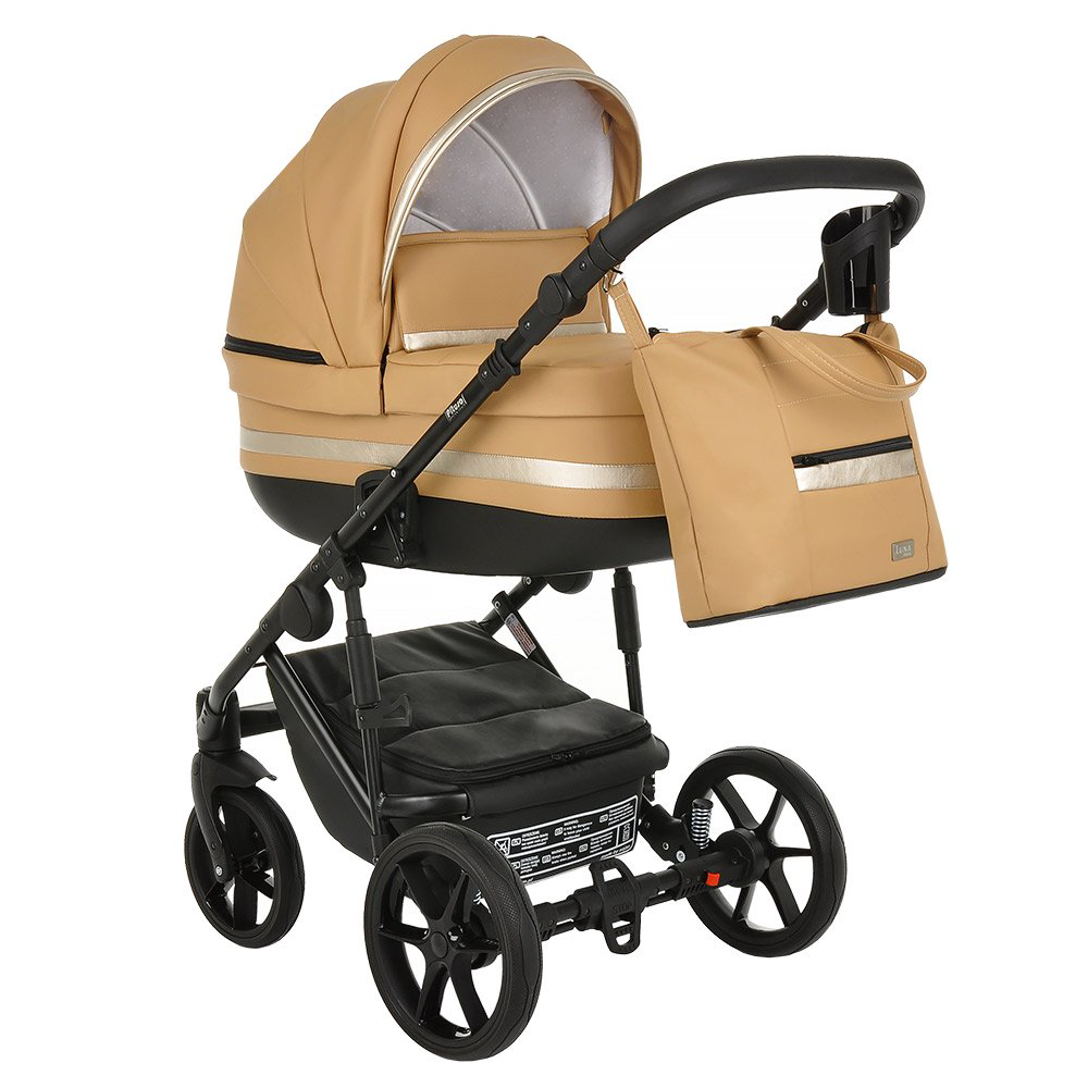 Коляска 2в1  Pituso Luna Кожа Caramel купить,NaN