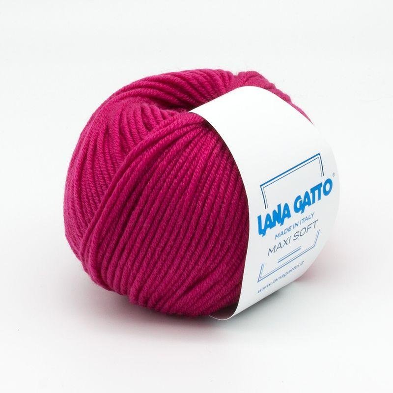 Моток Lana Gatto Maxi Soft 5240 фуксия 90 м 50 г купить,NaN