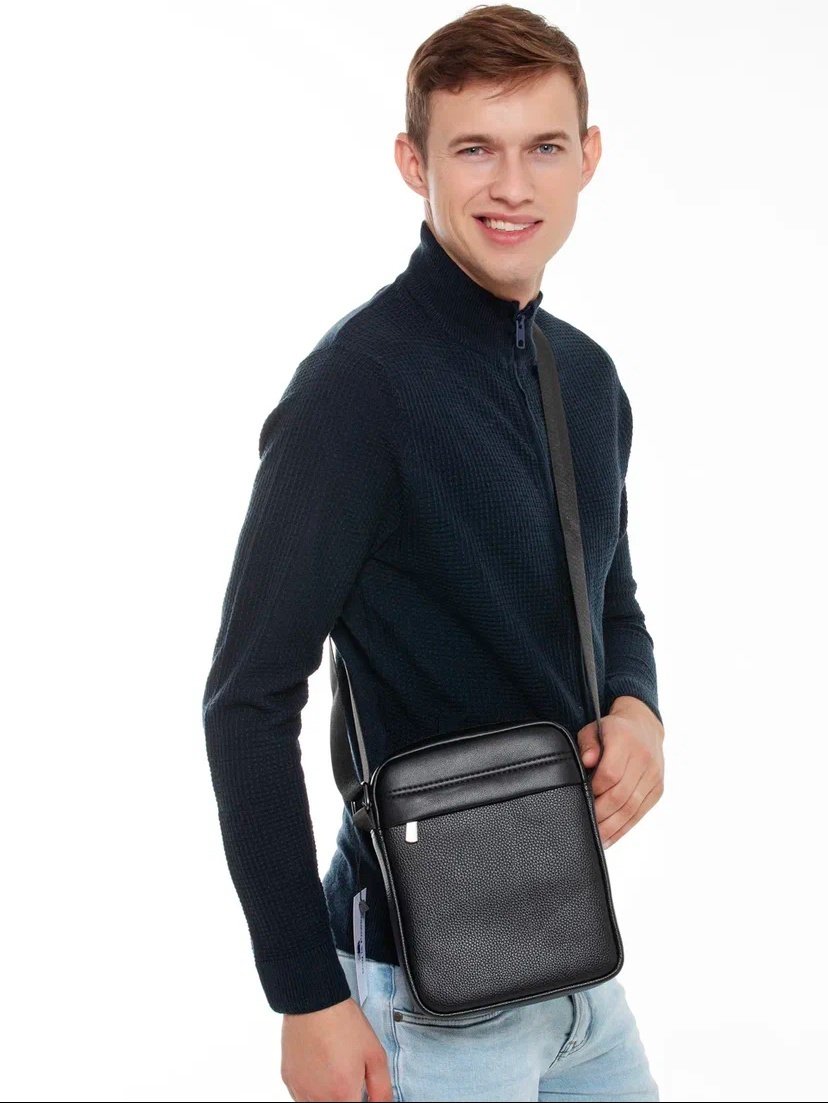 Барсетка Bag is Power экокожа черный купить,15000
