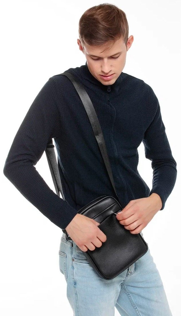Барсетка Bag is Power экокожа черный купить,15000