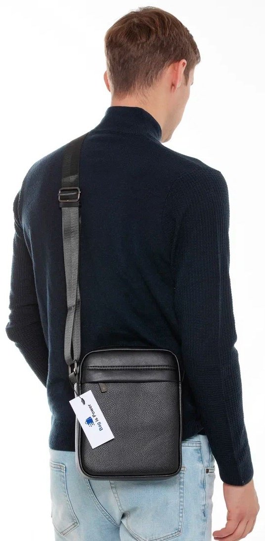 Барсетка Bag is Power экокожа черный купить,15000