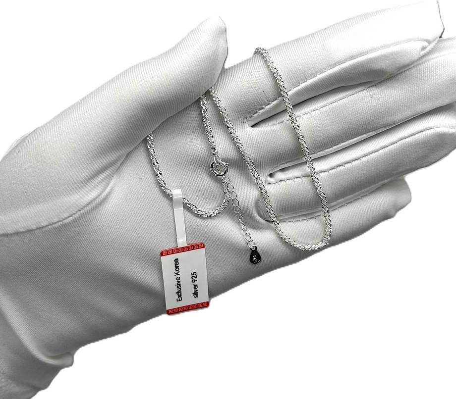 Цепь Diamant Exclusive Korean 2849 длина 55 см, вес 5.93 г серебро, плетение фантазийное купить,NaN