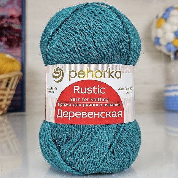 Моток Пехорка Деревенская 591 Лагуна 250 м 100 г купить,NaN