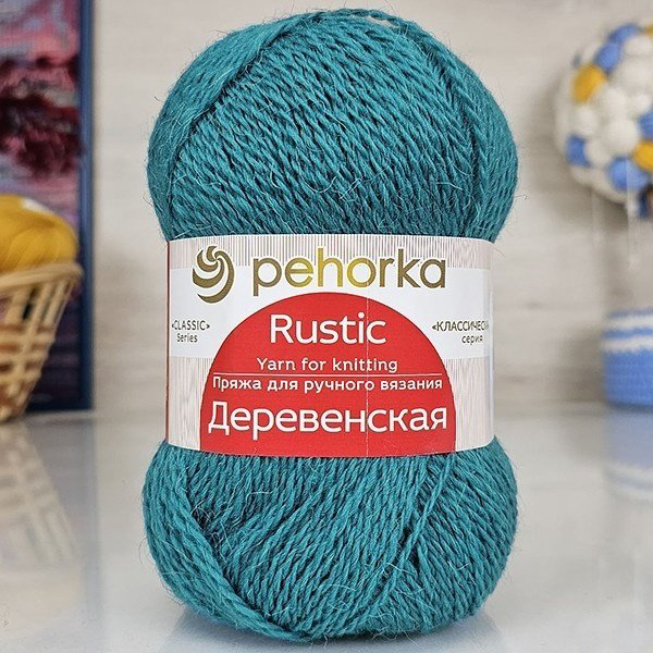 Моток Пехорка Деревенская 591 Лагуна 250 м 100 г купить,NaN