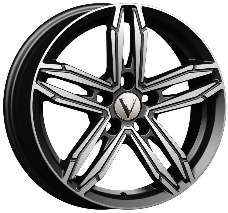 Вектор B256 6.5x16/5x100 D67.1 ET40 4 диска черный, серебристый купить,320000