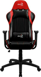 Игровое кресло Aerocool AC100 AIR BR черно-красное
