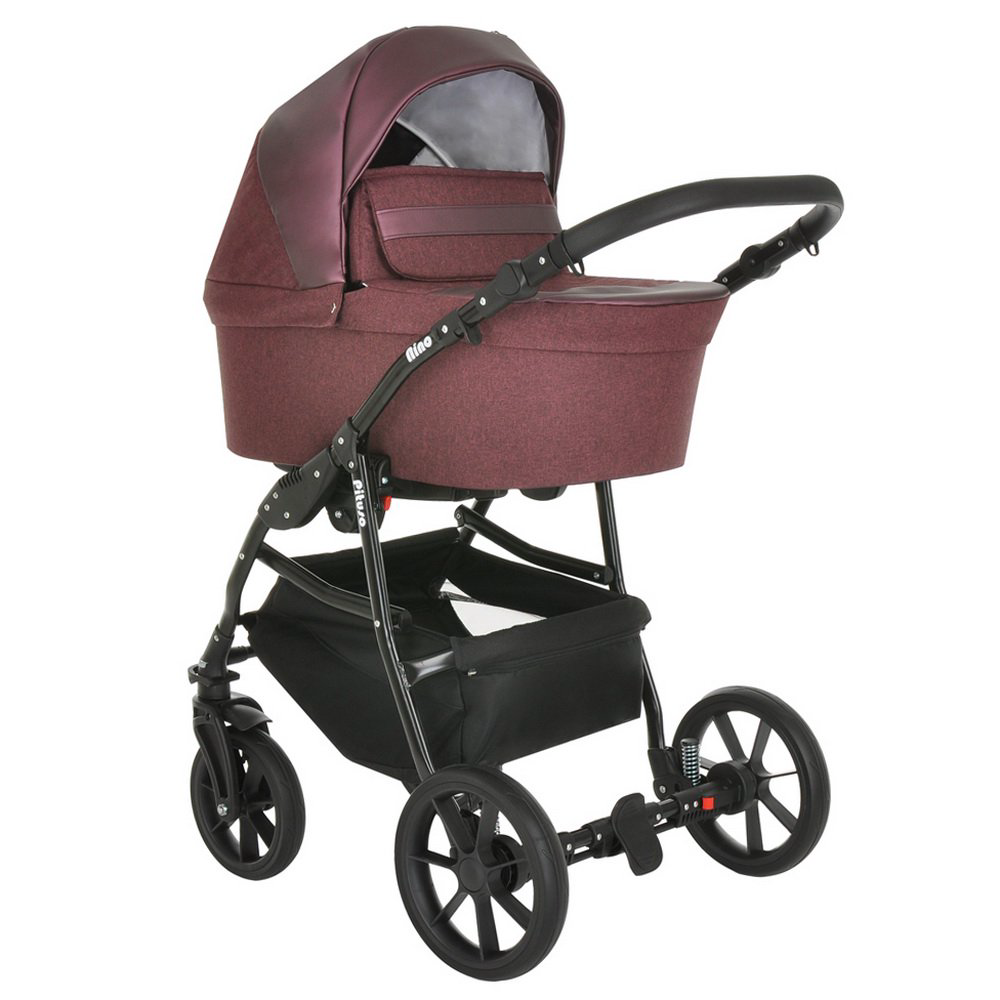 Коляска 2в1  Pituso  Nino Purple+Leather Metalic Purple купить,NaN