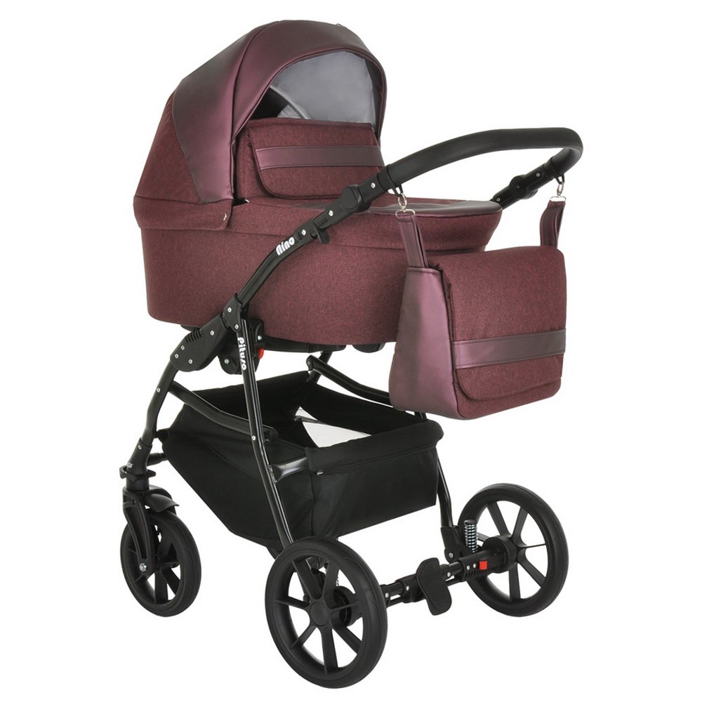 Коляска 2в1  Pituso  Nino Purple+Leather Metalic Purple купить,NaN