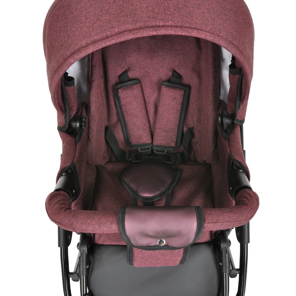 Коляска 2в1  Pituso  Nino Purple+Leather Metalic Purple купить,NaN