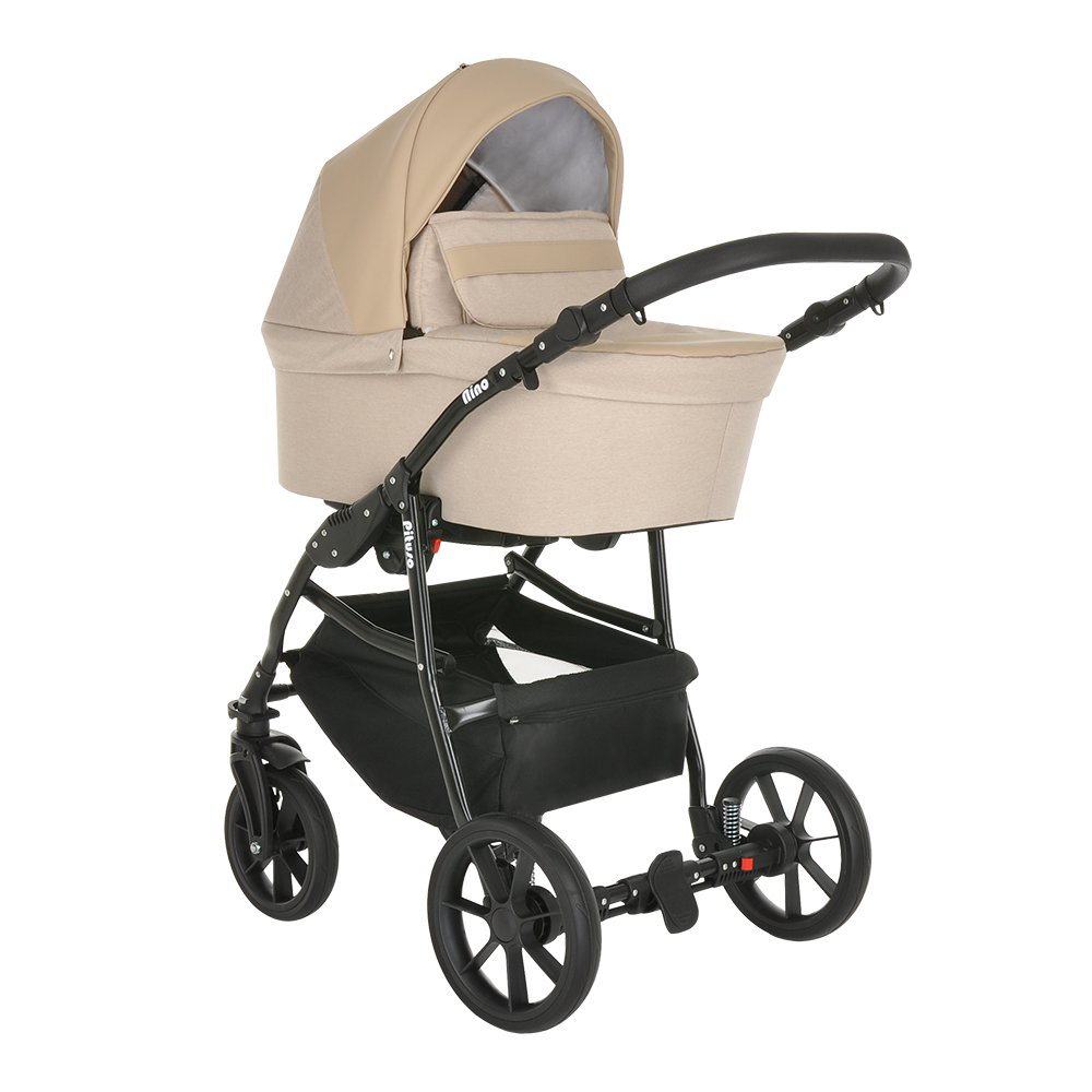 Коляска 2в1 Pituso Nino  Beige+Leather Beige купить,NaN
