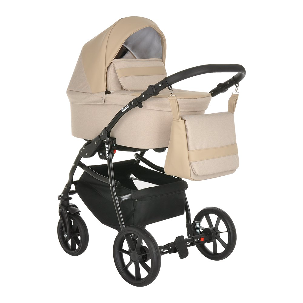 Коляска 2в1 Pituso Nino  Beige+Leather Beige купить,NaN