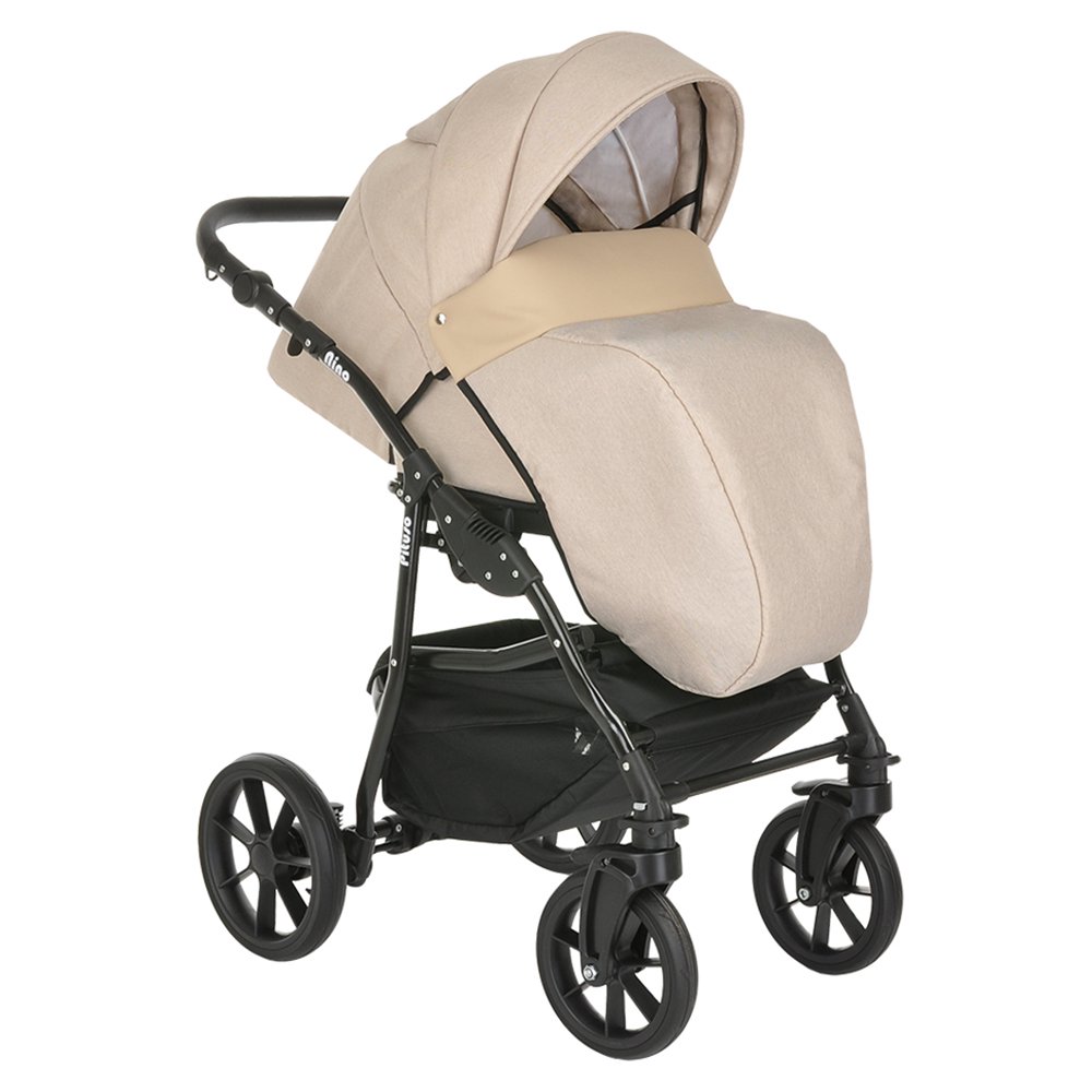 Коляска 2в1 Pituso Nino  Beige+Leather Beige купить,NaN