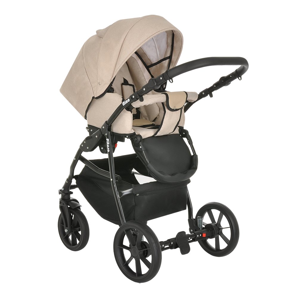 Коляска 2в1 Pituso Nino  Beige+Leather Beige купить,NaN