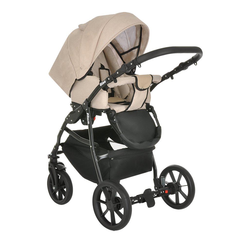 Коляска 2в1 Pituso Nino  Beige+Leather Beige купить,NaN