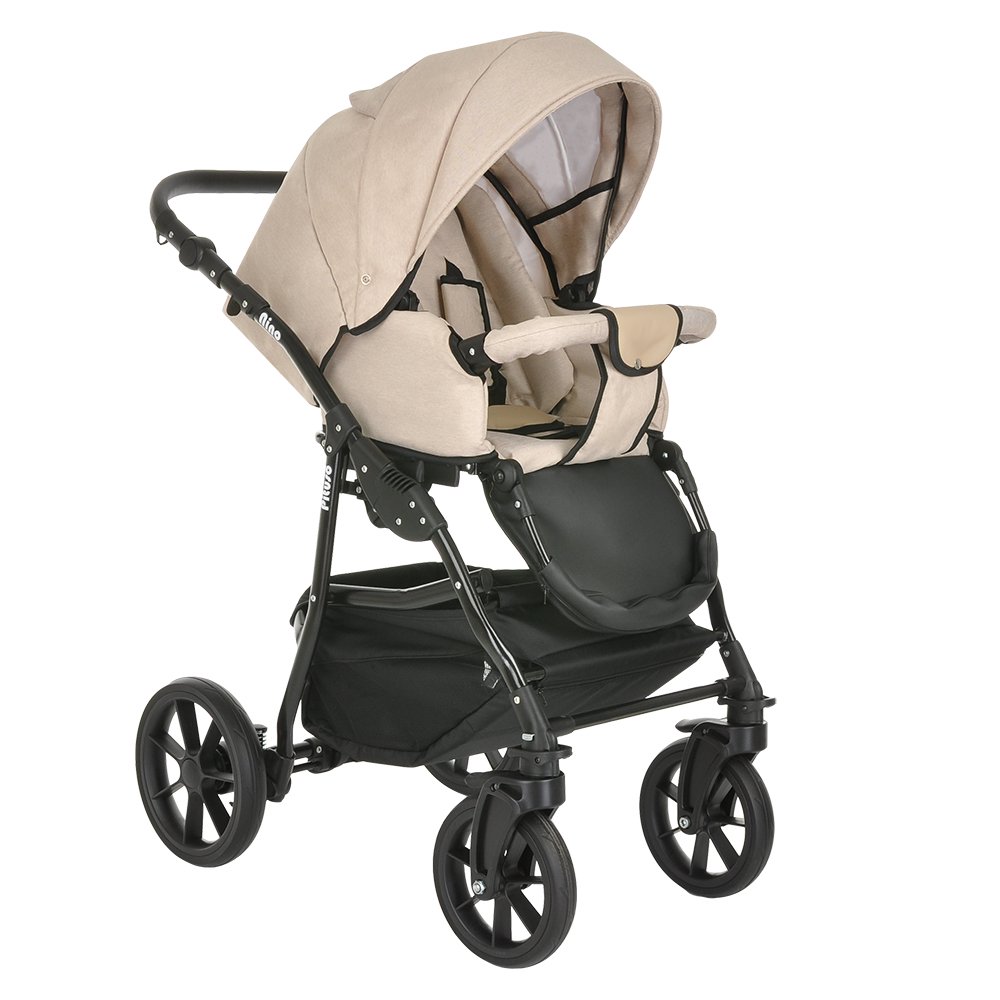 Коляска 2в1 Pituso Nino  Beige+Leather Beige купить,NaN
