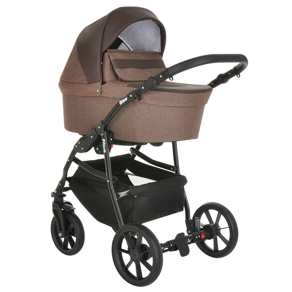 Коляска 2в1  Pituso  Nino Brown+Leather Brown купить,NaN