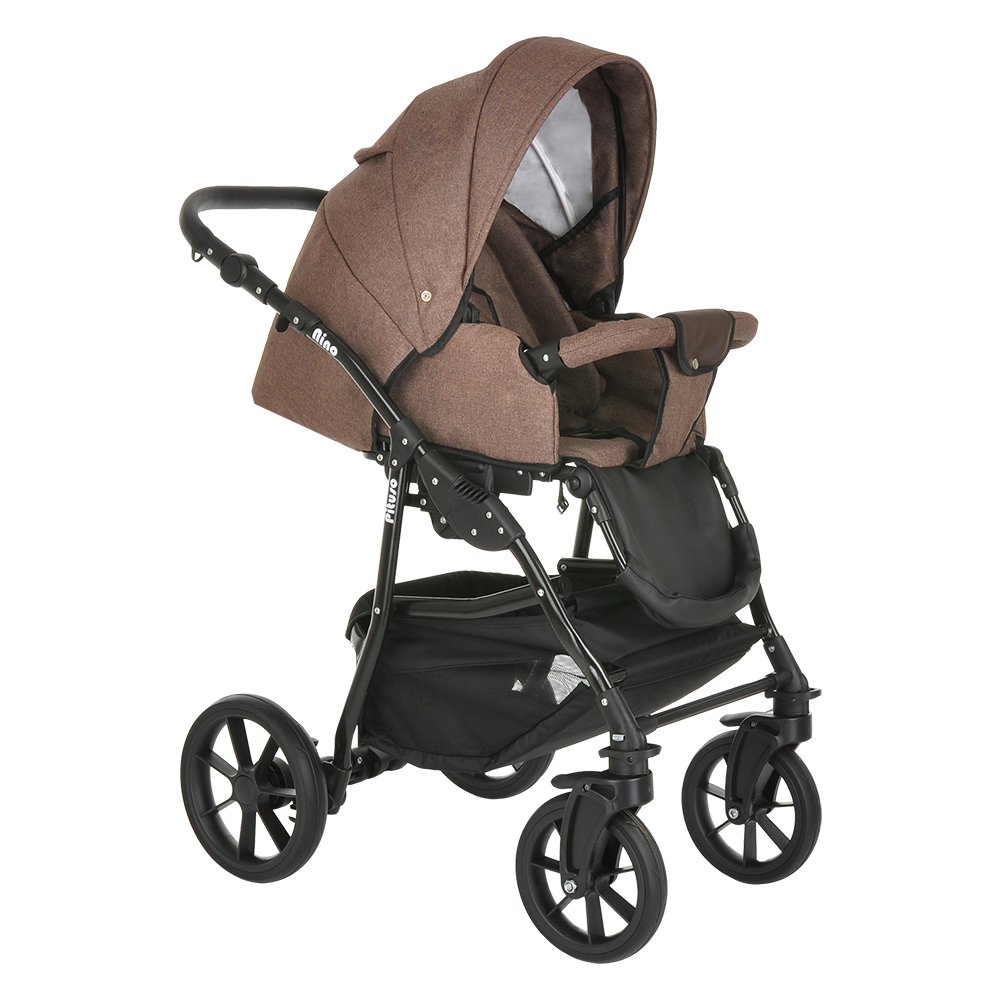 Коляска 2в1  Pituso  Nino Brown+Leather Brown купить,NaN