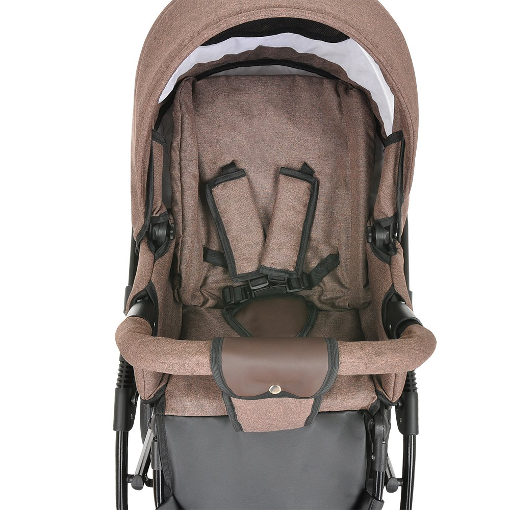 Коляска 2в1  Pituso  Nino Brown+Leather Brown купить,NaN